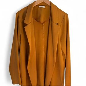 Lush Women's Mustard Blazer
